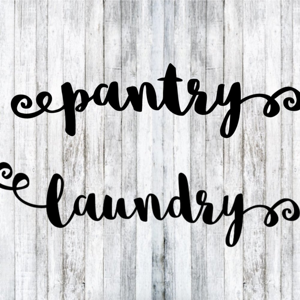 Pantry & Laundry Kitchen Decal Bundle